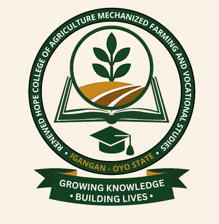 Official logo of Renewed Hope College of Agriculture, Mechanized Farming and Vocational Studies, Igangan, Oyo State